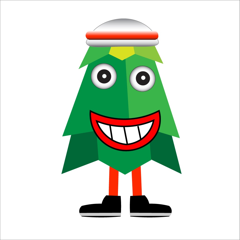 Tree emoji smiling